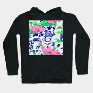 Magnolia flowers in Ming jars Hoodie